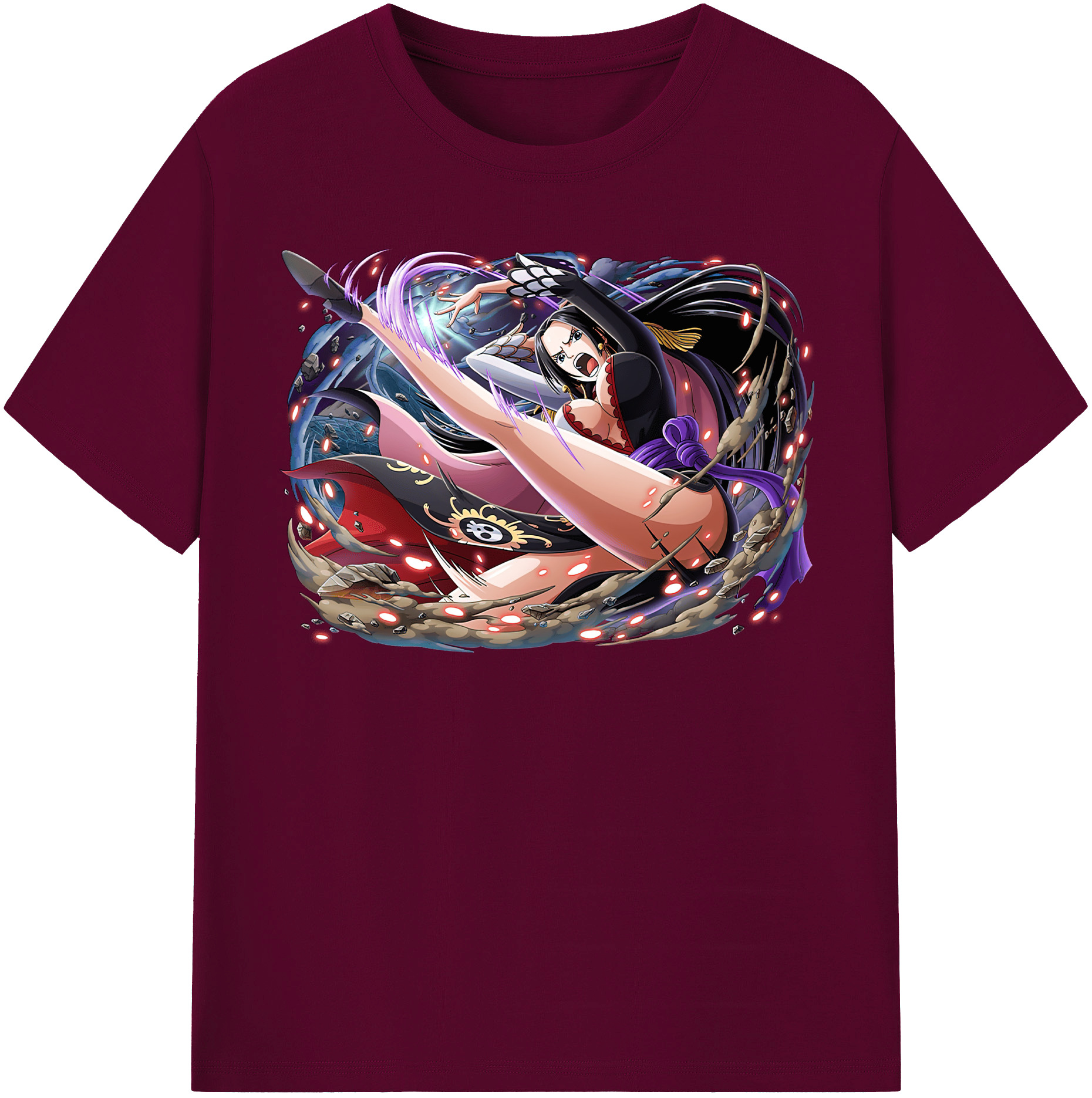 ワンピース ボア・ハンコック ONE PIECE Boa·Hancock レディースカジュアルプリントTシャツ（綿100％）